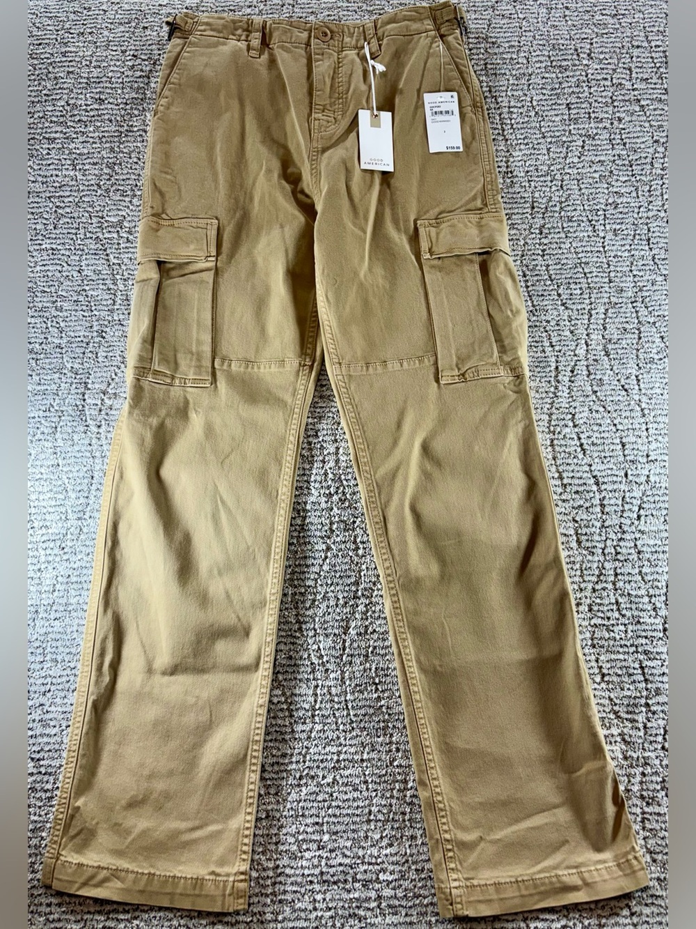 NWT Good American Women’s Size 2/26 Good Khaki Uniform Cargo Pants